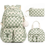 Fimibuke 3PCS Backpack for School,Waterproof Bookbag Set with Lunch Box & Pencil Case,School Bag for Elementary Middle School,Back to School Gift,Birthday'S Gift,Back to School Shopping,Travel Essentials