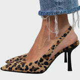 Anna Elegantni Slingback Cipele s Visokom Petom