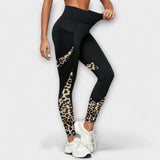 Trening hlače s visokim strukom i leopard uzorkom