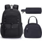 Fimibuke 3PCS Backpack for School,Waterproof Bookbag Set with Lunch Box & Pencil Case,School Bag for Elementary Middle School,Back to School Gift,Birthday'S Gift,Back to School Shopping,Travel Essentials