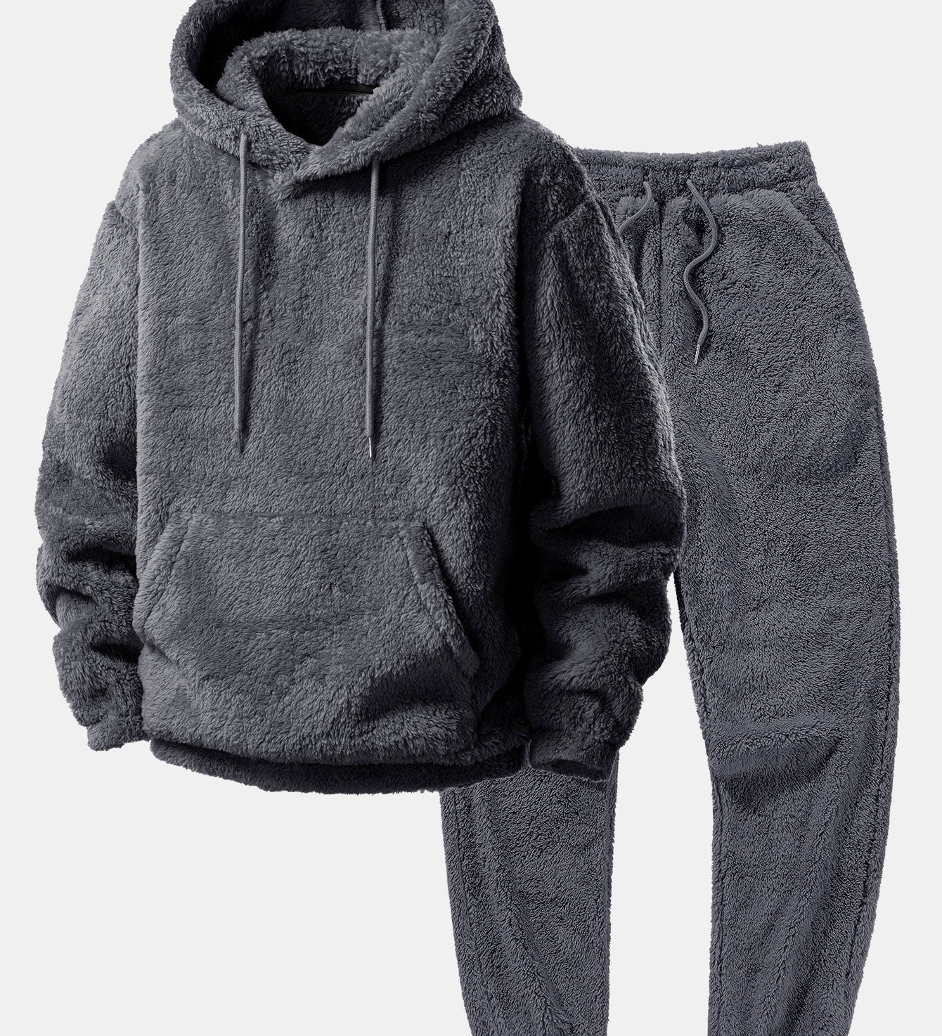 Basic Teddy Hoodie & Teddy Jogger Pants