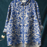 Rozalija | Ženski vintage casual s indijskim cvijetnim tiskom