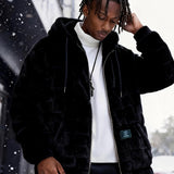 Men'S Hooded Warm Long Sleeve | Comfortable Casual Jacket with Zipper Closure, Suitable for Fall/Winter, Solid Color with Pockets