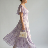 Vaelis |  Flutter Sleeve Midi Dress