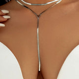 Metalna lančana choker ogrlica