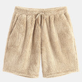 Basic Teddy Hoodie & Teddy Drawstring Shorts