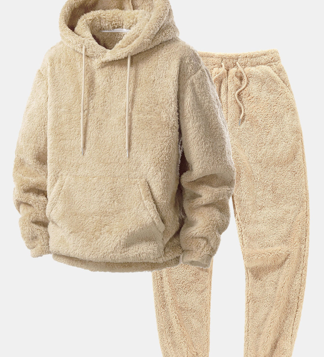 Basic Teddy Hoodie & Teddy Jogger Pants