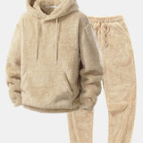 Basic Teddy Hoodie & Teddy Jogger Pants