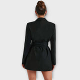 Blazer haljina s V-izrezom