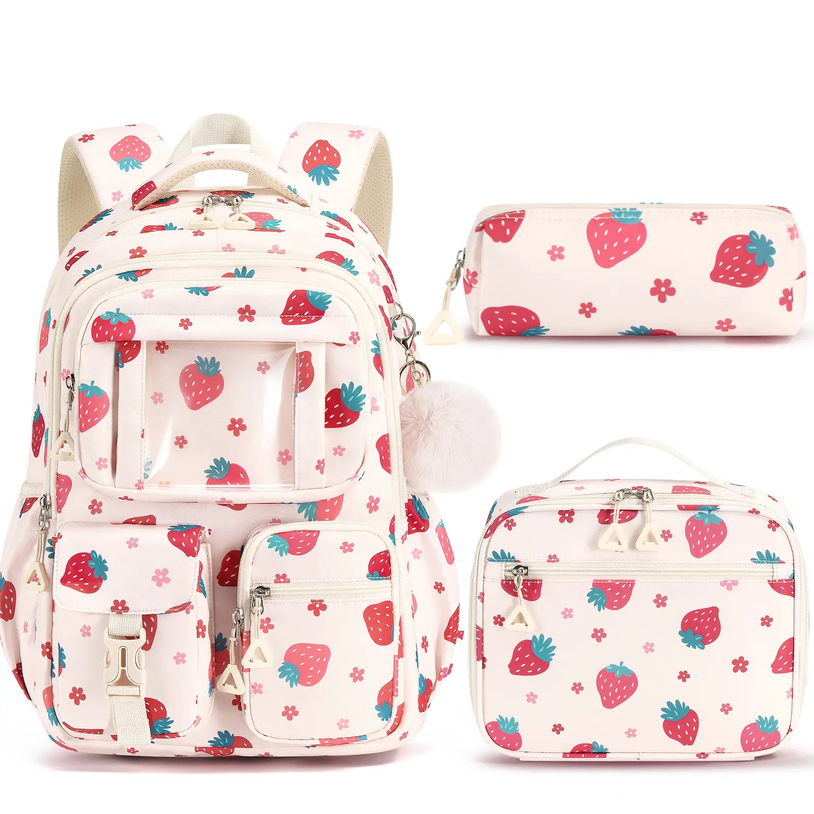 Fimibuke 3PCS Backpack for School,Waterproof Bookbag Set with Lunch Box & Pencil Case,School Bag for Elementary Middle School,Back to School Gift,Birthday'S Gift,Back to School Shopping,Travel Essentials
