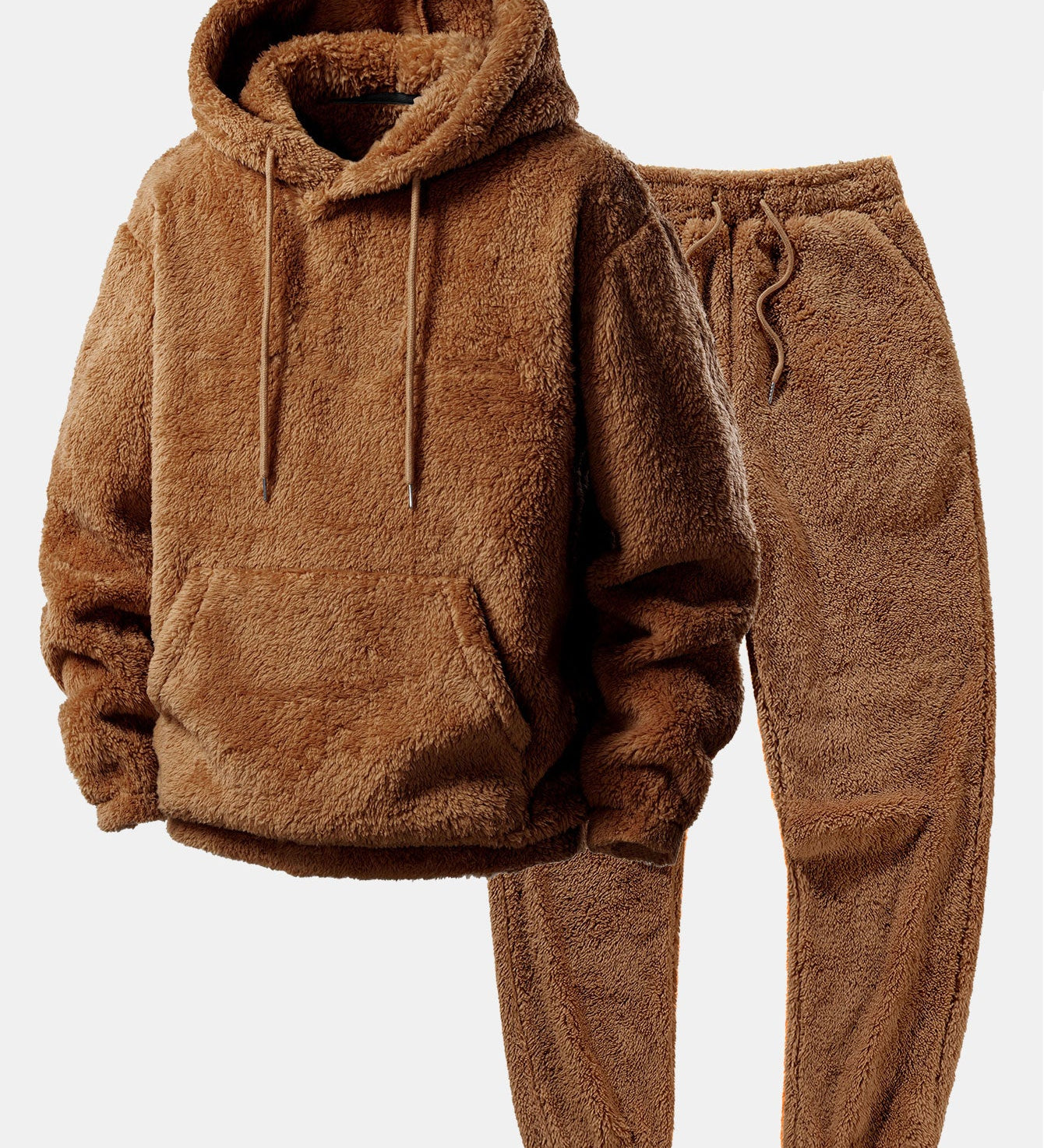 Basic Teddy Hoodie & Teddy Jogger Pants