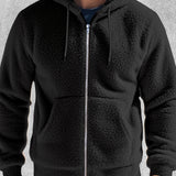 Pearson OBM Men's Plush Winter Thickened Casual Outerwear Fashion High-Quality Zipper Hoodie