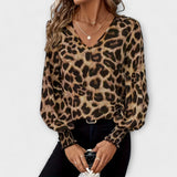 Stylish bluza s leopard uzorkom