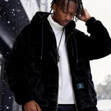 Men'S Hooded Warm Long Sleeve | Comfortable Casual Jacket with Zipper Closure, Suitable for Fall/Winter, Solid Color with Pockets