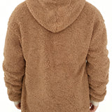 Pearson OBM Men's Plush Winter Thickened Casual Outerwear Fashion High-Quality Zipper Hoodie