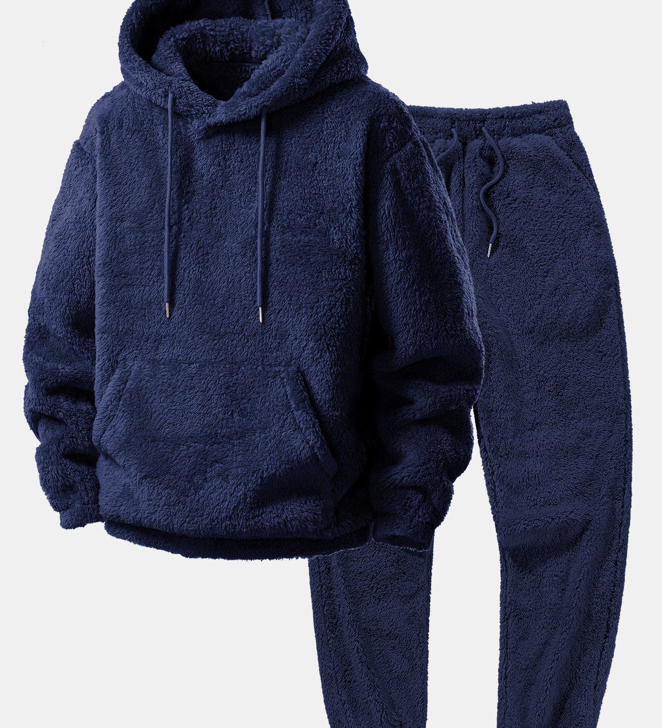 Basic Teddy Hoodie & Teddy Jogger Pants