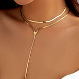 Metalna lančana choker ogrlica