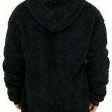 Pearson OBM Men's Plush Winter Thickened Casual Outerwear Fashion High-Quality Zipper Hoodie