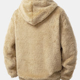 Basic Teddy Hoodie & Teddy Drawstring Shorts
