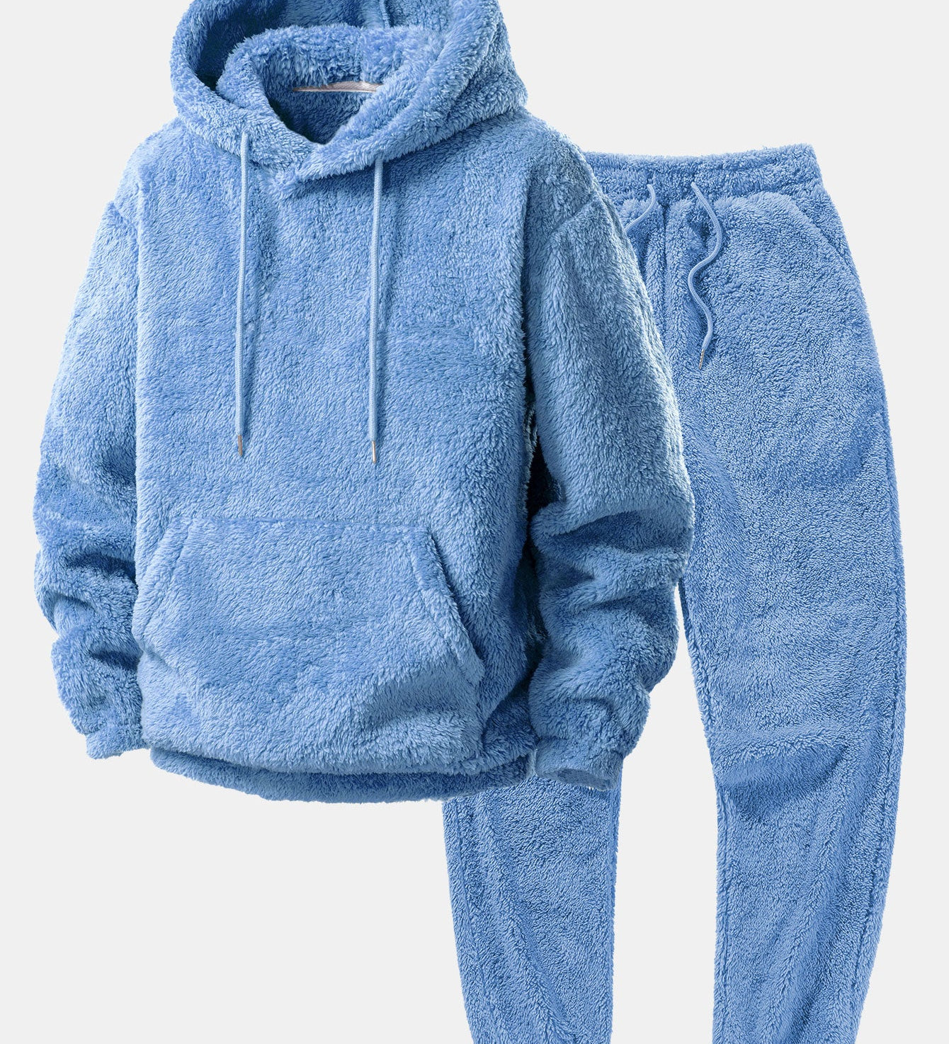 Basic Teddy Hoodie & Teddy Jogger Pants