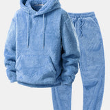 Basic Teddy Hoodie & Teddy Jogger Pants