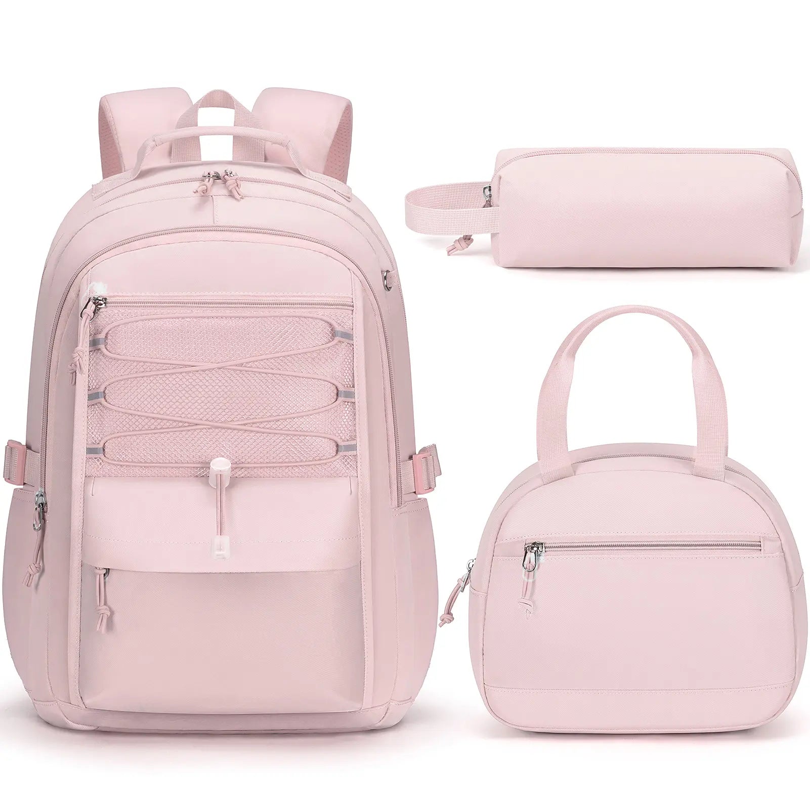 Fimibuke 3PCS Backpack for School,Waterproof Bookbag Set with Lunch Box & Pencil Case,School Bag for Elementary Middle School,Back to School Gift,Birthday'S Gift,Back to School Shopping,Travel Essentials