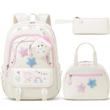 Fimibuke 3PCS Backpack for School,Waterproof Bookbag Set with Lunch Box & Pencil Case,School Bag for Elementary Middle School,Back to School Gift,Birthday'S Gift,Back to School Shopping,Travel Essentials
