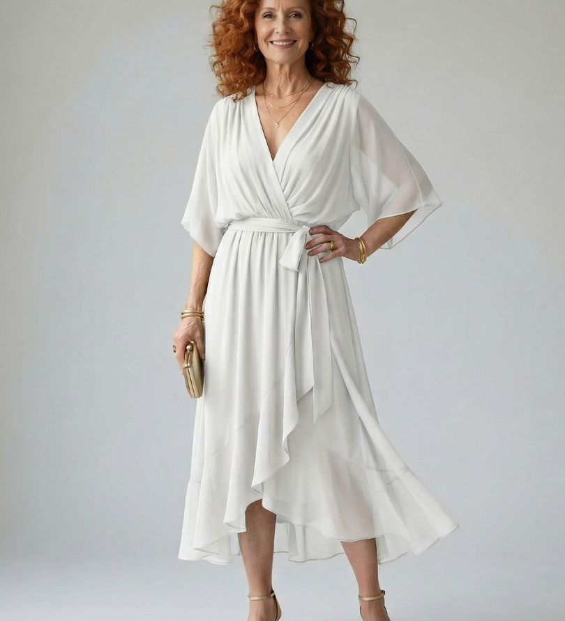 Elric | Light Drape Midi Dress