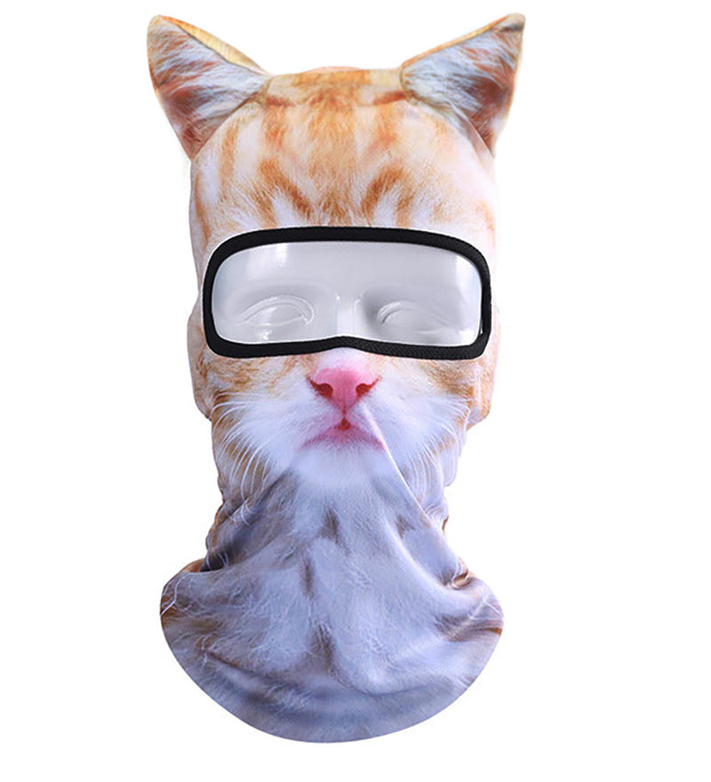 Animal Balaclava Windproof Outdoor Sports Party Cat Ski Mask