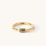 Barrel Ring with Sliding Charm