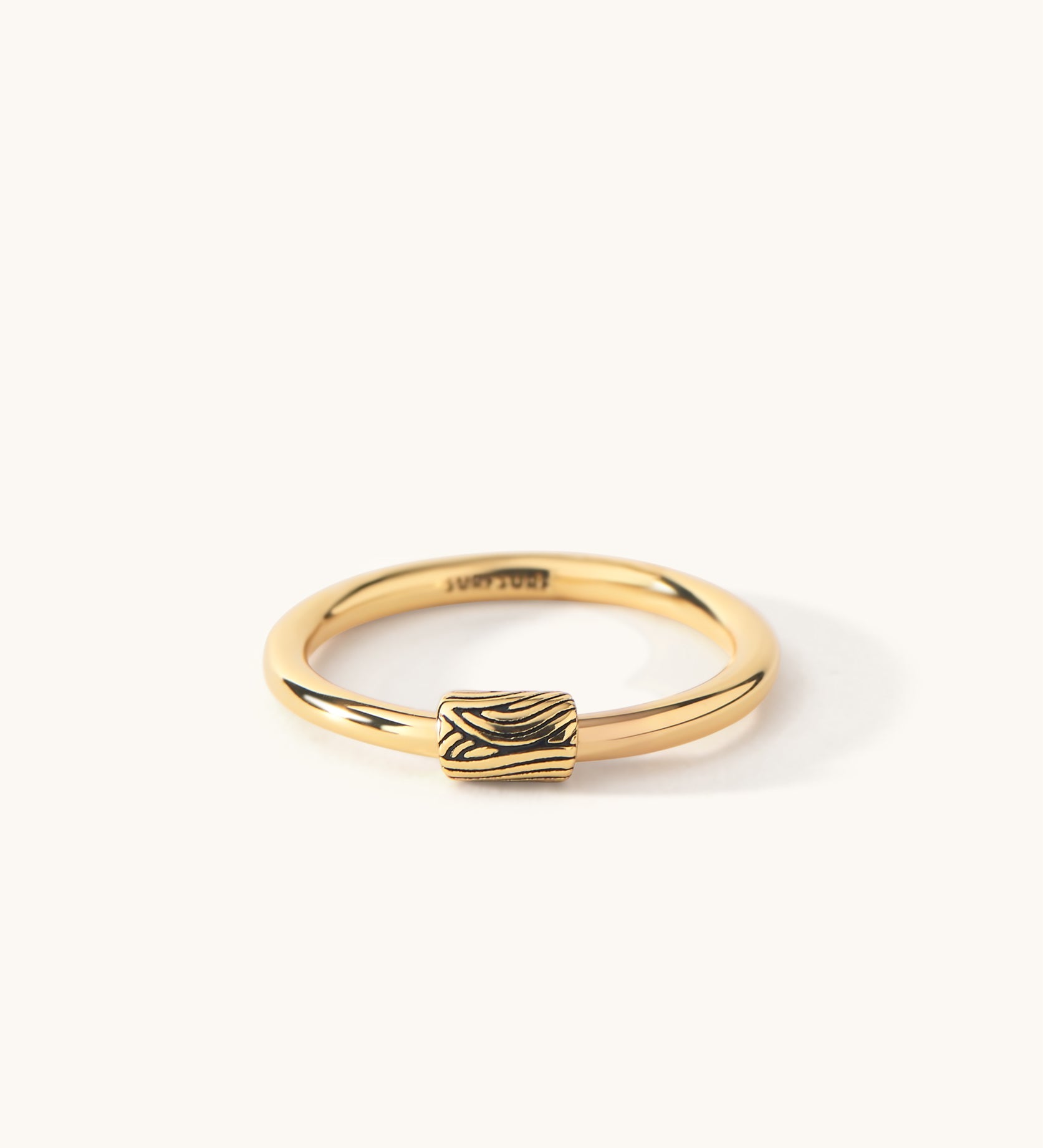 Barrel Ring with Sliding Charm