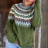 Elodie – Topla pulover s zimskim uzorkom