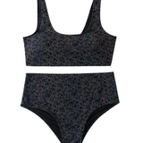 Colorful Reflective Rave Party Shiny Bikini Set