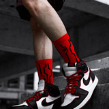 Cyberpunk Circuit Mid-calf Socks