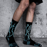 Cyberpunk Circuit Mid-calf Socks