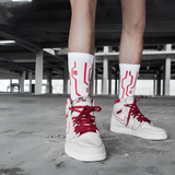 Cyberpunk Circuit Mid-calf Socks