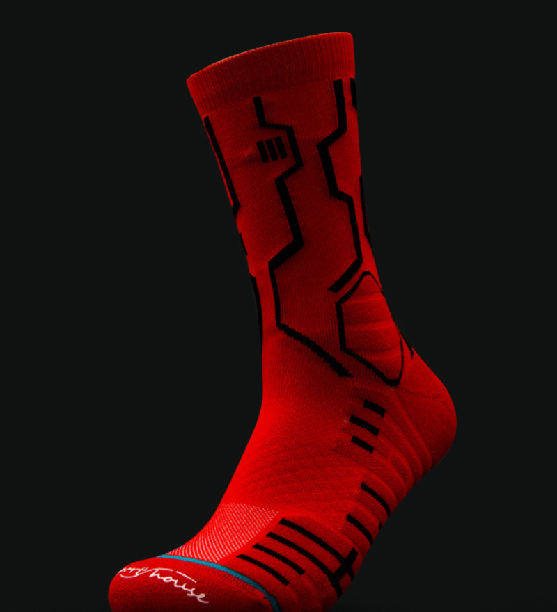 Cyberpunk Circuit Mid-calf Socks