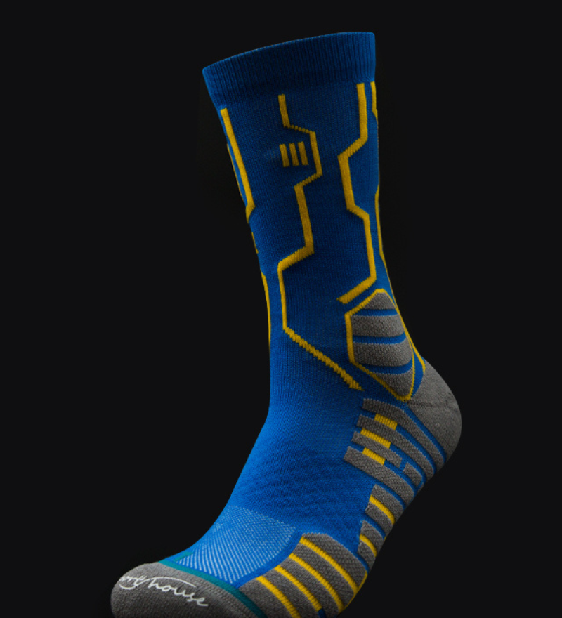 Cyberpunk Circuit Mid-calf Socks