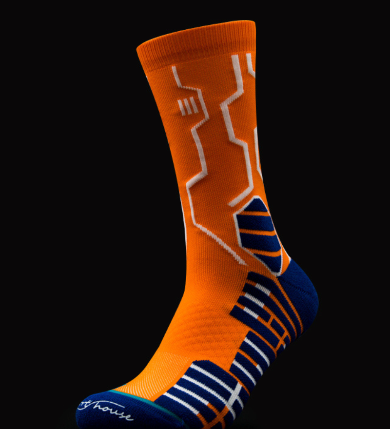 Cyberpunk Circuit Mid-calf Socks