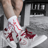 Cyberpunk Circuit Mid-calf Socks