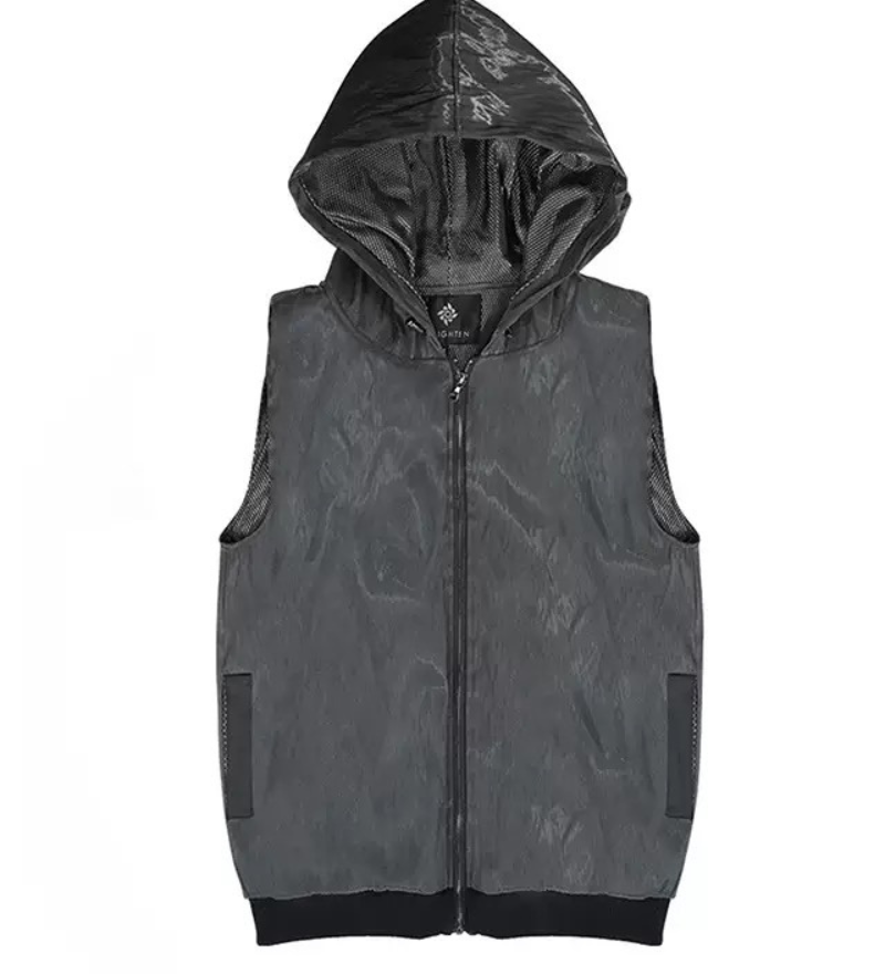 Cyberpunk Rave Clothing Luminous Hooded Vest