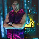 Cyberpunk Rave Clothing Luminous Hooded Vest
