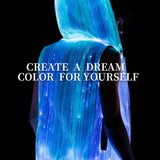 Cyberpunk Rave Clothing Luminous Hooded Vest