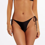 EBONI Nero Gloss - Tie Side Bikini Bottoms