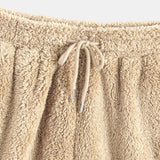 Basic Teddy Hoodie & Teddy Drawstring Shorts