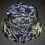 Hip Hop Rainbow Reflective Bucket Hat