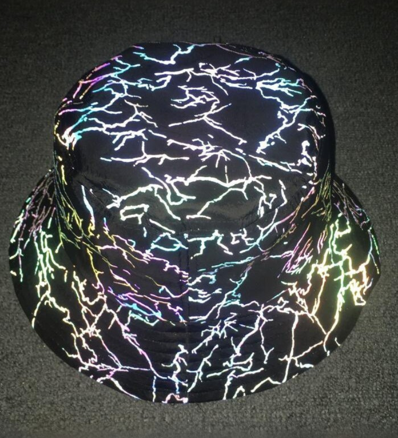 Hip Hop Rainbow Reflective Bucket Hat