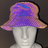 Hip Hop Rainbow Reflective Bucket Hat