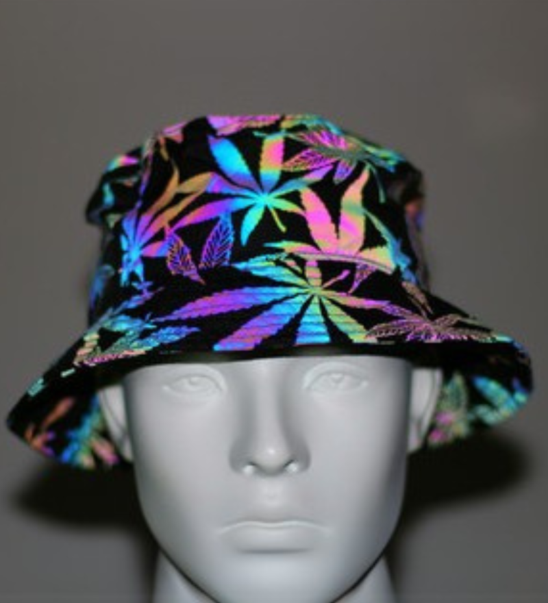 Hip Hop Rainbow Reflective Bucket Hat