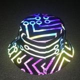 Hip Hop Rainbow Reflective Bucket Hat